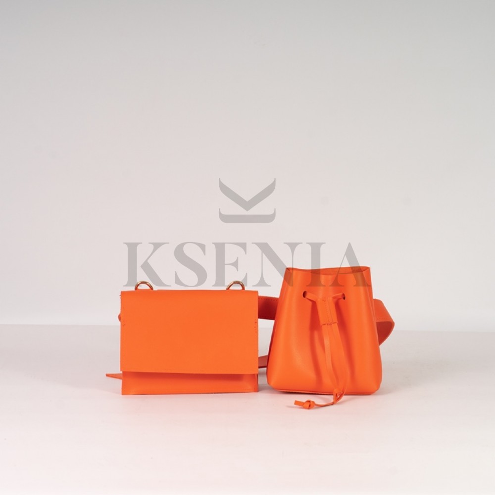 женская стильная сумка оранж